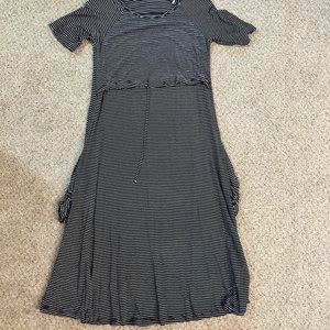 Medium Latched Mama Cotton Drawstring Nursing Dress